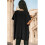 Women'S Loose Dropped Shoulder Short Sleeve Pullover Sweater Black M 6