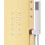 Berkfield Shower Panel System Stainless Steel 201 Gold Curved 10