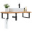 Berkfield Basin Shelf Wall Mounted Steel and Solid Wood Oak 1