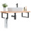 Berkfield Basin Shelf Wall Mounted Steel and Solid Wood Beech 1