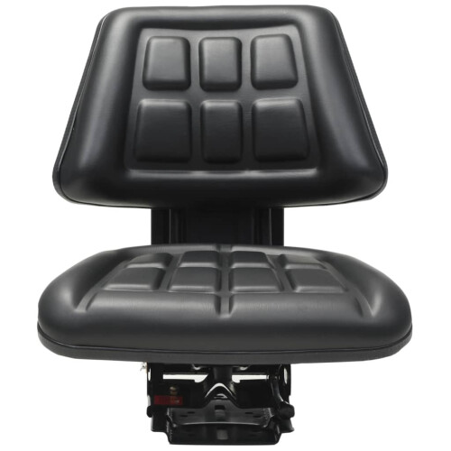Berkfield Tractor Seat with Suspension Black 1