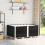 Berkfield Pallet Collars 3 pcs Black 150x100 cm Solid Wood Pine 1