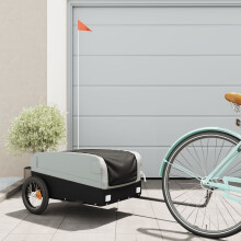 Berkfield Bike Trailer Black and Grey 30 kg Iron