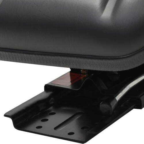 Berkfield Tractor Seat with Suspension Black 2