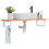 Berkfield Basin Shelf Wall Mounted Steel and Solid Wood Oak 1