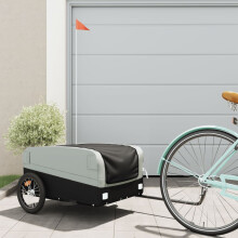 Berkfield Bike Trailer Black and Grey 45 kg Iron