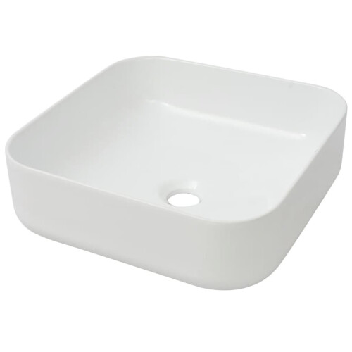 Berkfield Basin Square Ceramic White 39x39x13.5 cm 1