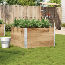 Berkfield Garden Planter 100x100 cm Solid Wood Pine