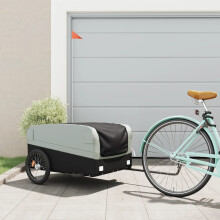 Berkfield Bike Trailer Black and Grey 45 kg Iron