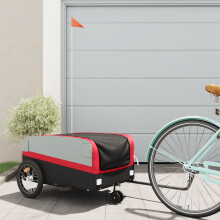 Berkfield Bike Trailer Black and Red 45 kg Iron