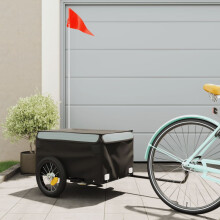 Berkfield Bike Trailer Black and Grey 30 kg Iron