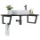 Berkfield Basin Shelf Wall Mounted Steel and Solid Wood Oak 1