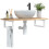 Berkfield Basin Shelf Wall Mounted Steel and Solid Wood Acacia 1