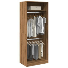 Berkfield Wardrobe Artisian Oak 80x50x200 cm Engineered Wood