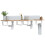 Berkfield Basin Shelf Wall Mounted Steel and Solid Wood Acacia 1