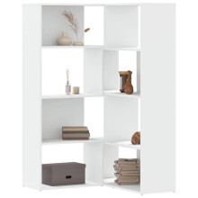 Berkfield Corner Bookcase 4-Tier White 85x85x140 cm Engineered Wood