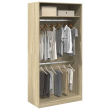 Berkfield Wardrobe Sonoma Oak 100x50x200 cm Engineered Wood