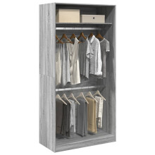 Berkfield Wardrobe Grey Sonoma 100x50x200 cm Engineered Wood