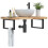 Berkfield Basin Shelf Wall Mounted Steel and Solid Wood Acacia 1