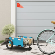 Berkfield Bike Trailer Blue Oxford Fabric and Iron