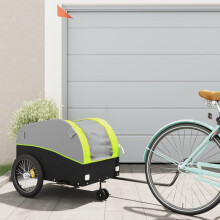 Berkfield Bike Trailer Black and Green 45 kg Iron