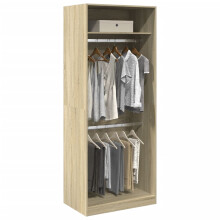 Berkfield Wardrobe Sonoma Oak 80x50x200 cm Engineered Wood