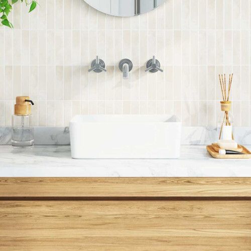 Berkfield Wash Basin 40x30x13 cm Ceramic White 2