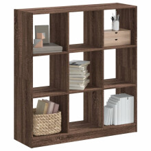 Berkfield Bookcase Brown Oak 102x32x108 cm Engineered Wood