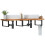 Berkfield Basin Shelf Wall Mounted Steel and Solid Wood Acacia 1