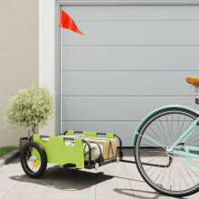 Berkfield Bike Trailer Green Oxford Fabric and Iron
