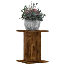 Berkfield Plant Stands 2 pcs Smoked Oak 30x30x40 cm Engineered Wood