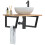 Berkfield Basin Shelf Wall Mounted Steel and Solid Wood Acacia 1