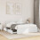 Berkfield Bed Frame with Headboard without Mattress White 140x200 cm 1
