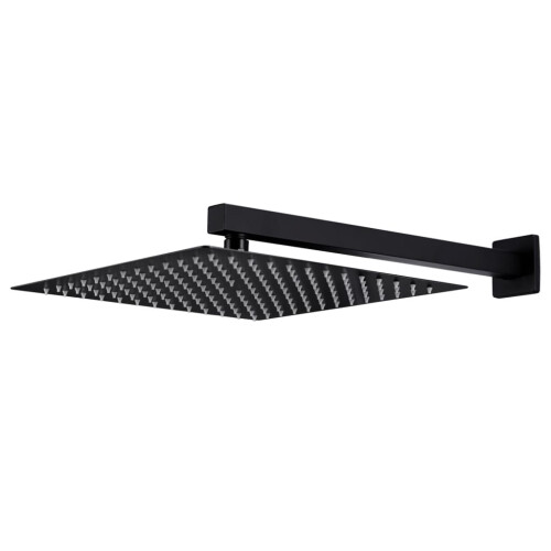 Berkfield Shower System Stainless Steel 201 Black 2