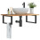 Berkfield Basin Shelf Wall Mounted Steel and Solid Wood Acacia 1