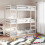 Berkfield Triple Bunk Bed without Mattress White 90x190 cm Single Solid Wood Pine 1