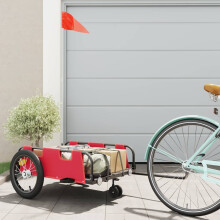 Berkfield Bike Trailer Red Oxford Fabric and Iron
