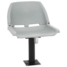 Berkfield 2 Piece Foldable Boat Seat Set No Pillow Grey 48x51x41 cm