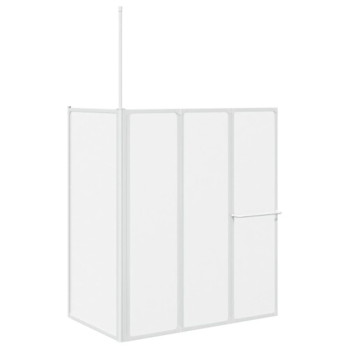 Shower Bath Screen Wall L Shape 70 x 120 x 137 cm 4 Panels Foldable 1