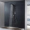 Berkfield Shower Panel System Aluminium Matte Black 2