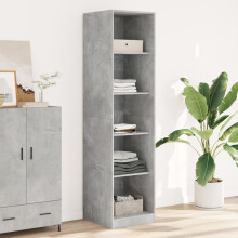 Berkfield Wardrobe Concrete Grey 50x50x200 cm Engineered Wood