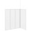 Shower Bath Screen Wall L Shape 70 x 120 x 137 cm 4 Panels Foldable 8
