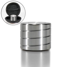 30mm Silver Kinetic Desk Toy Metal Spinning for Adults, Smooth Rotation Stress Relief Focus Aid