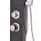 Berkfield Shower Panel System Aluminium Matte Black 8