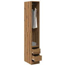Berkfield Wardrobe Artisian Oak 30x50x200 cm Engineered Wood