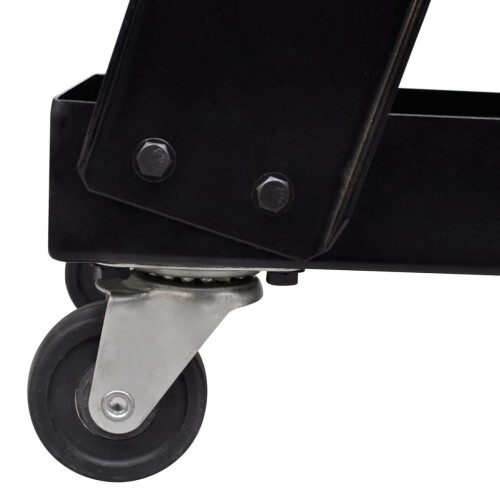 Welding Cart Black Trolley with 3 Shelves Workshop Organiser 2