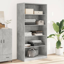 Berkfield Wardrobe Concrete Grey 100x50x200 cm Engineered Wood