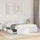 Berkfield Bed Frame with Headboard without Mattress White 120x200 cm 1