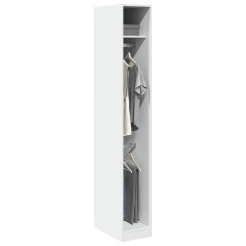Berkfield Wardrobe White 30x50x200 cm Engineered Wood