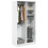 Berkfield Wardrobe White 100x50x200 cm Engineered Wood 1